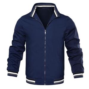 Abrigo deportivo largo para hombre europeo y americano, color sólido, talla grande, chaqueta delgada para exteriores, envío DDP - Product Image 3