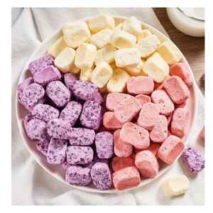 Cubos de Yogur Liofilizado Crujientes y Dulces con Fruta Mixta, Fresa, Mango, Arándano, Yogur Liofilizado de Exportación en Tendencia - Product Image 3