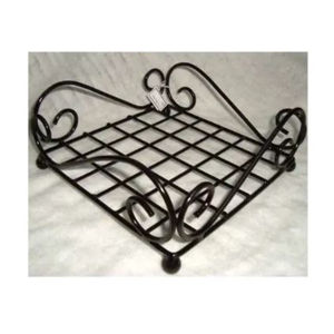 Porte-serviettes en métal de couleur noire avec un nouveau design unique Porte-serviettes en métal fait main à prix flexible - Product Image 3