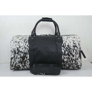 Bolsa de Lona de Cuero Vacuno Genuino, Estilo Deportivo Informal, Portátil, Plegable, Material de Tela de Algodón para Uso en Actividades al Aire Libre, Impresión Personalizada - Product Image 1