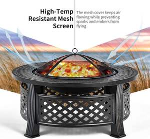 Premium Quality India Modern Iron <b>Fire</b> <b>Pit</b> Natural Gas 9999 BTU Portable Backyard Heating Patio Decorative Use Wholesale Best - Product Image 5