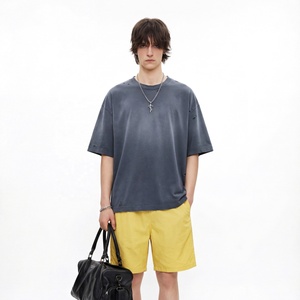 Camisetas de Alta Calidad con Efecto Desgastado Vintage, Camisetas Personalizadas para Hombre, Camiseta con Logotipo Impreso Personalizado, Camiseta Extra Grande para Hombre 2026 - Product Image 1