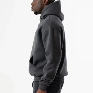 2025มีฮู้ดแบบสวมหัวโอเวอร์ไซส์ผ้าฝ้ายหนาแบบสตรีทเทรนด์100% ออกแบบโลโก้ได้ตามต้องการ - Product Image 5