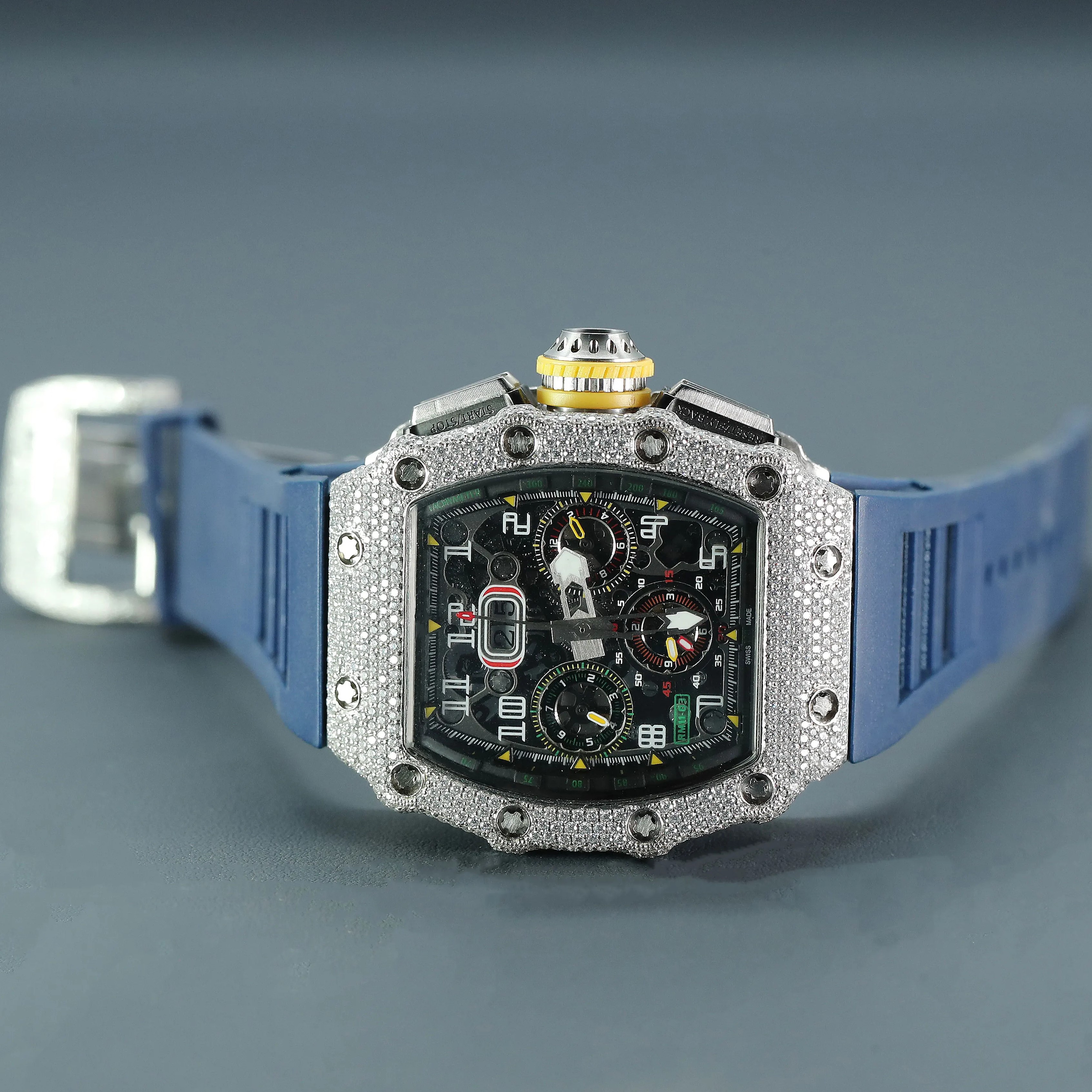 watch richard mille iced out