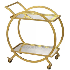 Hotel y muebles para el hogar de lujo MARCO DE Metal dorado bebida carro vino y cerveza servir Metal Bar Ware Trolley hoteles - Product Image 5