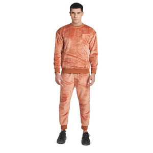 Vente chaude 100% coton Micro Peach Velvet hommes survêtement ensemble hiver arrivée bas quantité minimale de commande à vendre - Product Image 1