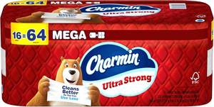Papel higiénico Charmin Ultra Strong Mega Rolls, 4" x 3-15/16", blanco, 220 hojas por rollo, paquete de 16 Mega Rolls - Product Image 5