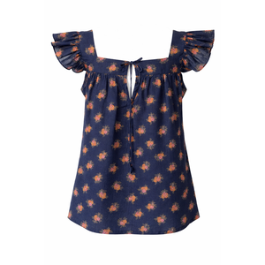 Blusa sin mangas con estampado floral para mujer, transpirable, informal, de corte regular, ligera, a la moda para verano, ropa al por mayor - Product Image 6