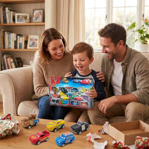Set de 12 Coches de Juguete de Metal y Plástico de Disney <span class=keywords><strong>Pixar</strong></span>, Modelo Fundido a Presión, para Decoración o Regalos, Certificado por GCC - Product Image 2