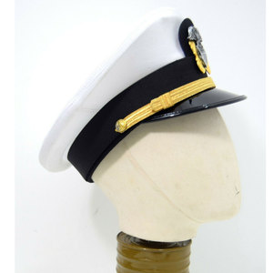 Casquette personnalisée formelle avec visière réglable garniture dorée pour les cérémonies d'événements du personnel en uniforme Service OEM ODM disponible - Product Image 4