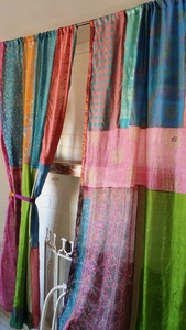 Best Quality Multi Color Handmade Pipe Penal Curtain Door Drape Window Home <b>Decor</b> Recycled Curtain From Indian Exporter - Product Image 4
