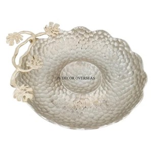 Nuevo patrón llegada Metal resistente hecho plata brillante pulido y alto grado chapado en oro centro de mesa cuencos para servir - Product Image 5