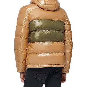 Chaqueta acolchada de invierno de alta calidad para hombre, venta al por mayor, diseño de moda de lona con relleno grueso de burbuja - Product Image 2