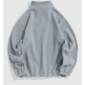 2025 sudadera con cremallera personalizada para hombre, sudadera informal de talla grande con media cremallera, sudadera cortavientos de cuarto para hombre - Product Image 2