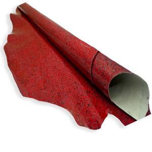 Textura de grano cómoda de cuero genuino de piel de cabra de alta calidad para bolsos y zapatos Merah Color patentado - Product Image 1