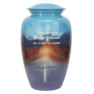 Autoroute au paradis crémation urne hommage couronne Option gravure personnalisée parfaite pour adulte - Product Image 3