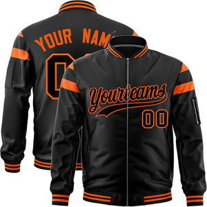 Chaqueta Bomber Varsity de lujo, tela satinada de gran tamaño, rayas de contraste Premium, ropa de calle de alta calidad, chaqueta al por mayor para hombres - Product Image 4