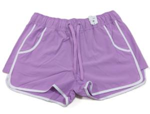 Short de bain élastique taille haute pour femme Style européen américain Short de plage de couleur unie - Product Image 4