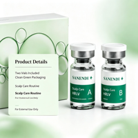 Kit de Soins du Cuir Chevelu Complexe Exosome en Poudre Lyophilisée – Flacons Individuels pour Salon et Domicile – Kit de Conditionnement Capillaire et du Cuir Chevelu