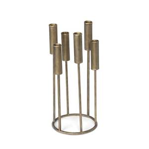 Candelabro Geométrico Moderno de Aluminio Ecológico, Portavelas Hexagonal para Centro de Mesa de Navidad, Bodas y Decoración del Hogar - Product Image 2