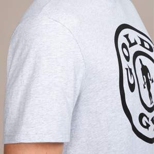 Plaque de poids T-shirt de sport gris coton biologique T-shirt de gymnastique respirant vêtements de sport musculation Fitness Shirt Regular Fit Golds Gym - Product Image 5