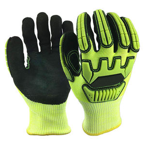 Gants anti-vibration absorbant à fort impact Gants de mécanicien de construction Sécurité antichoc Champ pétrolifère en nitrile électrique - Product Image 1