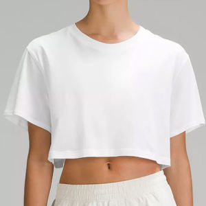 Design personnalisé pour femmes T-shirt oversize de haute qualité été 100% coton respirant séchage rapide dernière conception personnalisée - Product Image 6