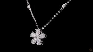 Collier en diamant cultivé en laboratoire en forme de poire 2.02 ct pendentif léger en or blanc 14 carats pour femmes bijoux éthiques pour un usage quotidien - Product Image 6