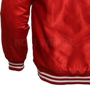Chaqueta de invierno con letras de satén de diseño personalizado de grado superior hecha en chaqueta con letras de satén de alta calidad - Product Image 6
