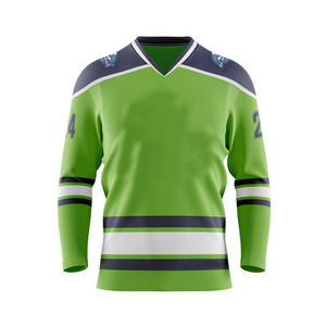 Jersey de Hockey sobre Hielo Personalizable con Estampado de Bandera para Hombre, Ropa Deportiva de Poliéster Bsci, ODM/OEM, Ropa Metaversal Hecha en el Metaverso - Product Image 5