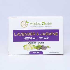 สบู่ธรรมชาติ 100% สบู่สมุนไพรลาเวนเดอร์และจัสมิน ผลิตจากน้ํามันหอมระเหยจากธรรมชาติแท้และส่วนผสมจากธรรมชาติ OEM - Product Image 3