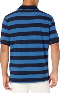 Polo de piqué de algodón de corte regular para hombre, diseño personalizado, estampado de letras lavadas, polos de talla grande para hombre - Product Image 3