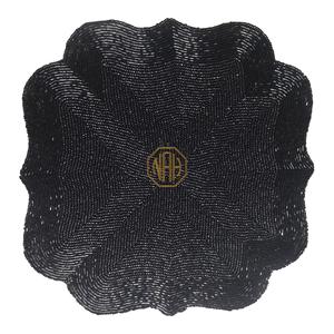 Napperons perlés Tapis de table rond en coton de qualité supérieure pour la décoration de mariage Usine directe exportation en vrac artisanat fait main Fournisseur en gros - Product Image 1