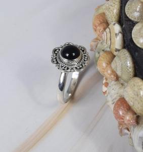 Piedra preciosa de ónix negro Natural, anillo perfecto de Plata de Ley 925 sólida, anillo hecho a mano, joyería de plata de ley 925, anillo de sello, joyería - Product Image 3