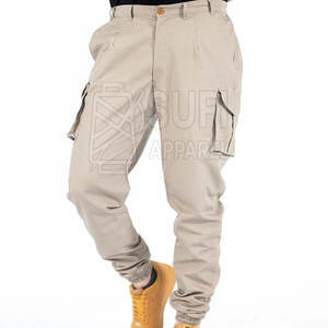 Servicio OEM al por mayor de los hombres casuales rectos de cintura media Joggers pantalones 100% algodón ecológico transpirable mejor precio adulto tamaño - Product Image 5