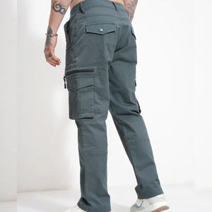 Pantalon cargo ample et droit pour homme, léger, idéal pour l'été, le travail, le jogging, la randonnée, les loisirs, en toile - Product Image 4