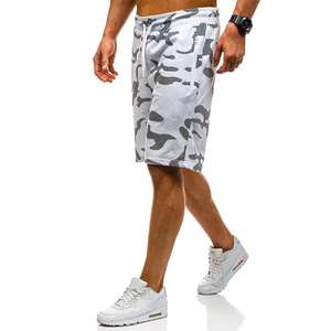 <b>Shorts</b> Summer Quick Dry Spandex/Polyester Elastic Waist Solid Side <b>Pocket</b> <b>Sports</b> Gym Running Fitness for Men - Product Image 5