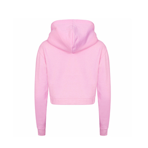 Wholesale Customize Women's <b>Winter</b> Casual Crop <b>Top</b> Hoodies Cotton/Polyester Blend Breathable Quick Dry Full Sleeves - Product Image 6