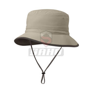 Chapeau de seau de protection solaire réversible de créateur Logo personnalisé imprimé Mode d'été décontractée Style rayé Vente en gros - Product Image 2