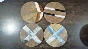 Posavasos de madera de diseño moderno para el hogar, bar, hotel, posavasos redondo, la mejor calidad, gran oferta, posavasos de madera - Product Image 6