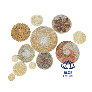 SEAGRASS NAPPEEMATS TENTURE MURALE 100% qualité artisanale du Viet Nam à la décoration - Product Image 1