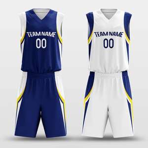 Meilleure vente uniforme de basket-ball de haute qualité confortable et respirant disponible en grandes tailles livré en ensembles - Product Image 3