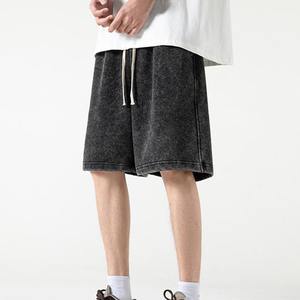 2025 Nueva camiseta Vintage de algodón lavado camisetas negras de gran tamaño con estampado Digital lavado con ácido camisetas gráficas conjunto doble - Product Image 2