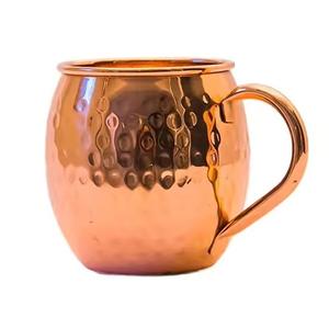 Mug en cuivre Moscow Mule artisanal, en cuivre pur avec poignée, pour les boissons de fête, bière et cocktails - Product Image 5