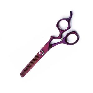 Ciseaux amincissants de coiffeur professionnel de haute qualité revêtement de couleur personnalisée poignée fantaisie cheveux de lame en acier inoxydable sur commande - Product Image 3