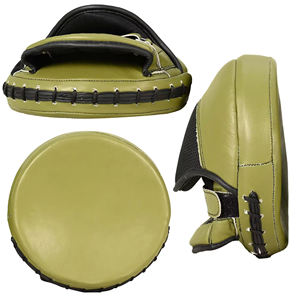 2024 guantes de boxeo de cuero con estampado de logotipo personalizado profesional adultos almohadillas de enfoque Kickboxing punzonado entrenamiento artes marciales - Product Image 4