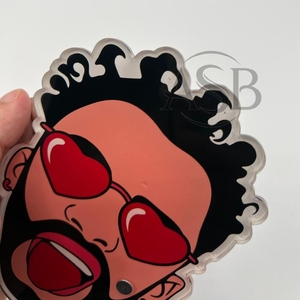 BAD BUNNY Lash Tile Carreaux de cils en acrylique personnalisés avec aimants pour pince à épiler Carreaux de palette de cils personnalisés au design durable en gros - Product Image 3