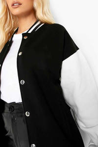 Veste bomber en laine de haute qualité sur mesure, manches en cuir véritable, vente chaude 2024, veste bomber pour femmes sur mesure - Product Image 4