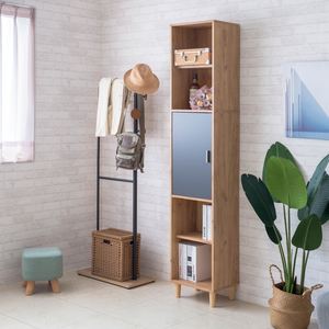 Estantería alta de 5 niveles de nuevo diseño con estantería de almacenamiento de exhibición de 1 puerta - Product Image 1