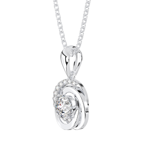 Collar con colgante de plata de ley 925 personalizado de alta calidad con diamante de circón para regalo de lujo para mujer-Fabricante de Vietnam - Product Image 4